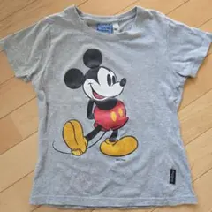 デニムダンガリー ミッキーコラボ Tシャツ100cm 刺繍 蝶ネクタイ 110