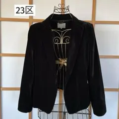 美品　23区　大きいサイズ　レディース　テーラード　ジャケット　黒　15号　3L