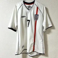 イングランド代表ユニフォーム　ベッカム　リバーシブル　柴田ひかり イングランド代表ユニフォーム ベッカム リバーシブル 柴田ひかり