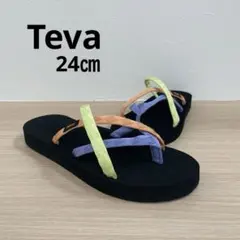Teva テバ　カラフルストラップサンダル　24