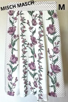 MISCH MASCH フレアスカート　ミディ丈　花柄　Mサイズ