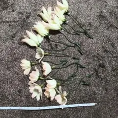 ホワイトデイジー造花2種類(7本+9本)計16本セット