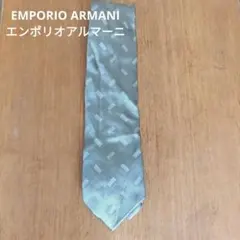 EMPORIO ARMANI シルク ネクタイ グレー 幾何学模様のサムネイル