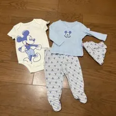 ミッキーマウス ベビー服セット 4点セット