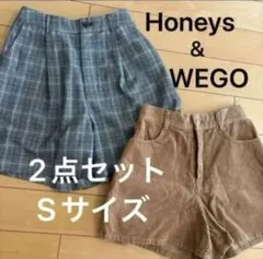 冬向けショートパンツ　2点セット　WEGO Honeys Sサイズ