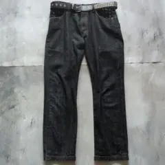 00s FlipTheScript ブラックデニムパンツ 裏原 ストリートのサムネイル