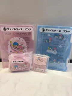 サンリオ くじ キキララ ポーチ ミラー＆コーム ファイルケース　まとめ売り