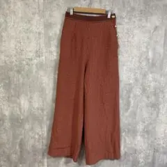 Green Label Relaxing ワイドパンツ　サイドジッパー　裏地付き