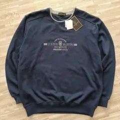 【希少】90s ジャンニバレンチノ　刺繍ロゴ　スウェット　トレーナー　XL