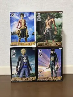 未開封 ワンピース MSPフィギュア ルフィ エース サボ ロー4種セット