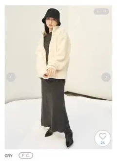 SNIDEL バックオープンリブニットワンピース
