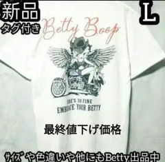 ベティブープ半袖Tシャツ Betty バイク 天使 ベティちゃん Tシャツ