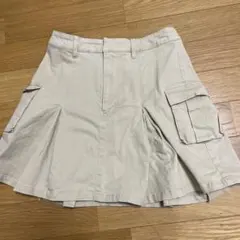 Darich カーゴプリーツミニスカート ベージュ