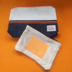 BEAMS ポーチセット大小 ナイロン地 キャンバス地 即購入可能！