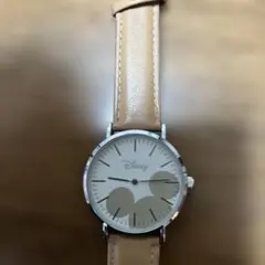 Disney ミッキーシルエット 時計ジャンク品