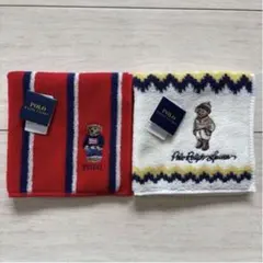 ポロラルフローレン タオルハンカチ ポロベア刺繍 ④