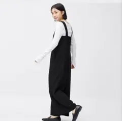 スクエアネックジャンプスーツ(ノースリーブ)