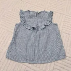 ストライプ フリル付き トップス 18M