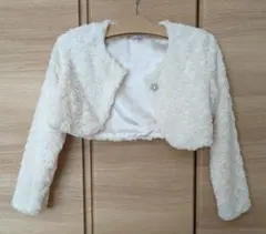 【美品・匿名配送】anyFAM ボレロ 130cm 白