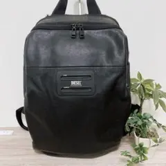 DIESEL リュック レザー ブラック 黒　バックパック　通勤　通学