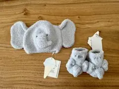 ジェラピケ タグ付き パウダーゾウ ソックス ニット帽 セット ジェラートピケ