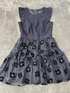 〖 美品 〗JILL STUART 花柄　ネイビーワンピース M