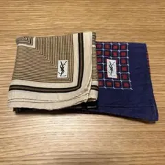 Yves Saint Laurent メンズ ハンカチ ミニスカーフ セット