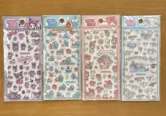 【4枚セット】サンリオ海外公式正規品硬いシールジュエリークロミシナモハンギョドン
