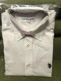 U.S. POLO ASSN. ドット柄長袖シャツ M