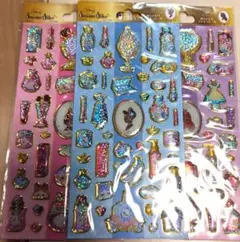 めちゃもりプチキラシール　アリス　ミニーマウス　シンデレラ　ディズニーリゾート