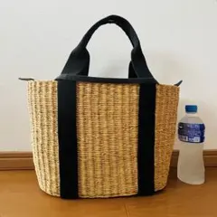 美品 MUUN ムーニュ かごバッグ 黒 ショルダー BAG フランスのサムネイル