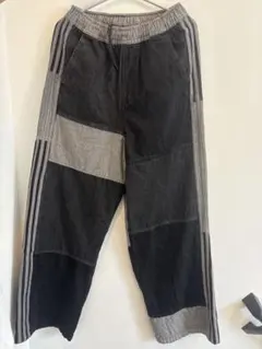 adidas KSENIASCHNAIDER パッチワークジーンズ　L ブラック