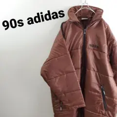美品　90s アディダスadidas中綿キルティング ロングコート　ベンチコート
