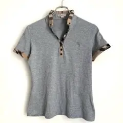 BURBERRY BRIT レディース半袖トップスノバチェック グレー L
