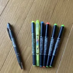 筆記用具　まとめ売り　7本　ボールペン　蛍光ペン　uni ZEBRA