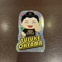 阪神タイガース 選手イラスト ピースサイン キラキラステッカー 大山悠輔