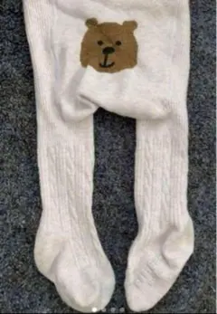 babygap ベビーギャップ くまさんタイツ　0〜12ヶ月　パープル