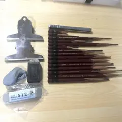 画材 デッサン 鉛筆 クリップ セットのサムネイル