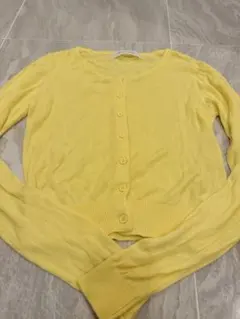 SPIRALGIRL イエロー カーディガン スパイラルガール