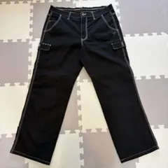 TOURSTAGE ブラック ストレートパンツ