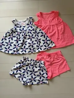 next ベビー服 ノースリーブ セットアップ 花柄 ピンクのサムネイル