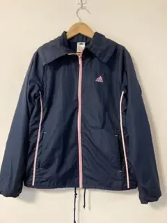 adidas アディダス ジップアップ ジャケット ネイビー JM(j144)