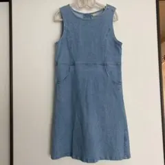 ［美品］petit main デニムワンピース 130