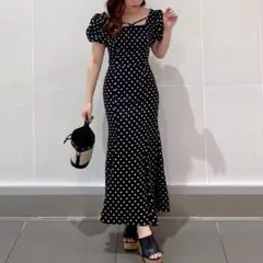 RESEXXY リゼクシー バブルスリーブマーメイドワンピース