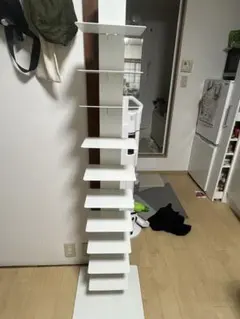 ルネセイコウ タワーシェルフ シャトー ミルキーホワイト 130cm - メルカリ