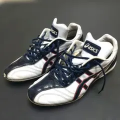 asicsオーダースパイク　野球スパイクシューズ ホワイト/ネイビー