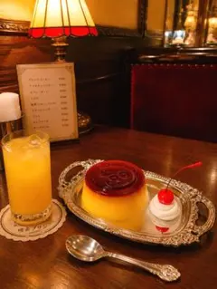 食品サンプル プリン 喫茶店 フェイクスイーツ 昭和レトロ ※セット