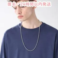 新品✨タケオキクチ ネックレス ラリエットチェーンネックレス メンズ シルバー