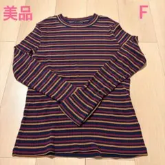 GORGE 長袖カットソー ボーダー柄 F