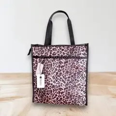 美品】レスポートサック トートバッグ ニュートラルレオパード ヒョウ 